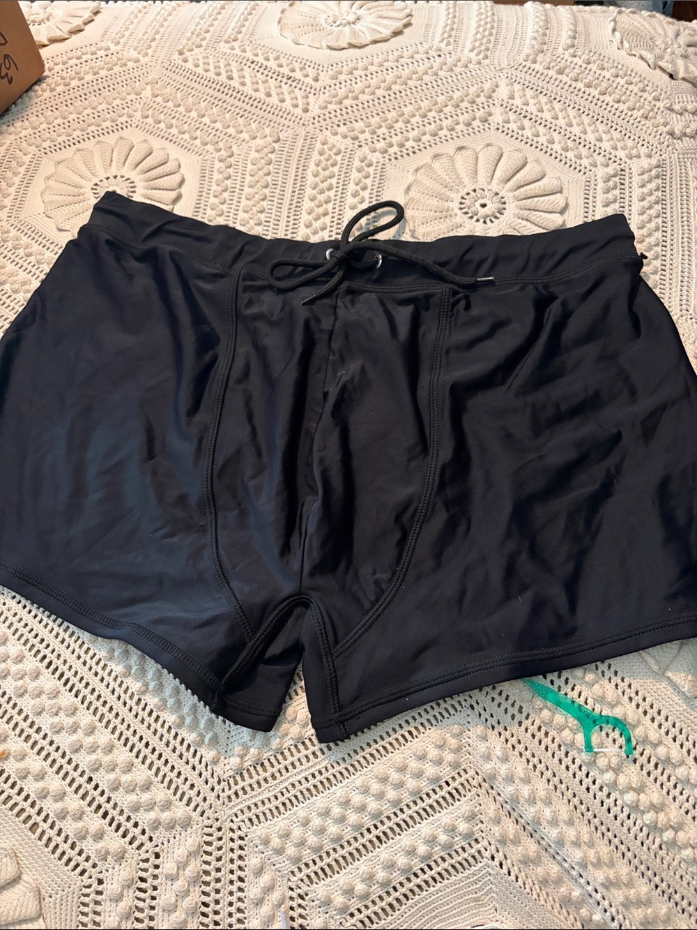 Men's Black Swim Trunks XXL